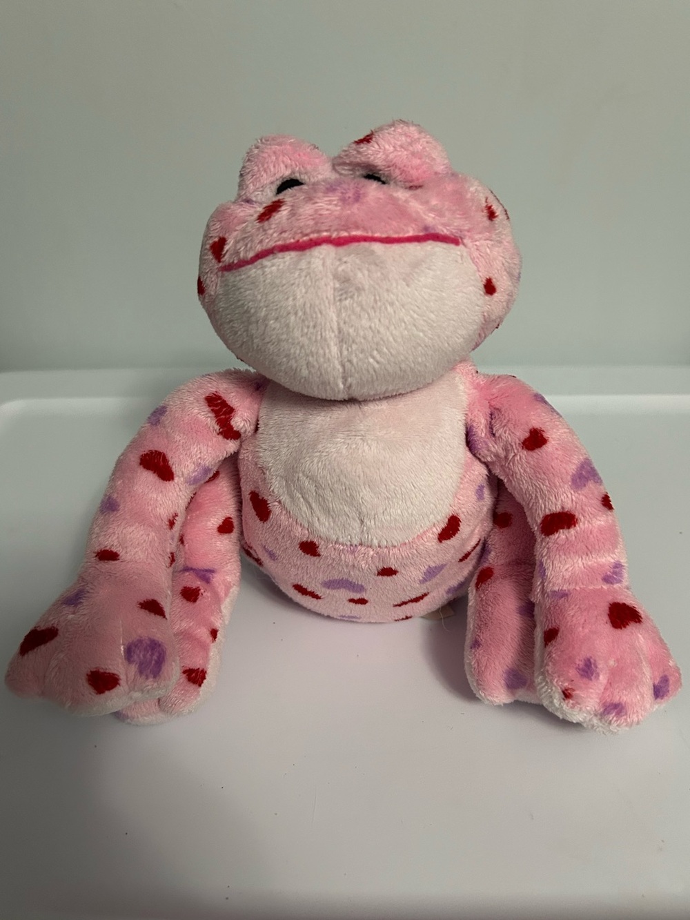 Webkinz Love Frog Pink Heart-Plush Frog Toy - Soft Cuddly Stuffed Animal